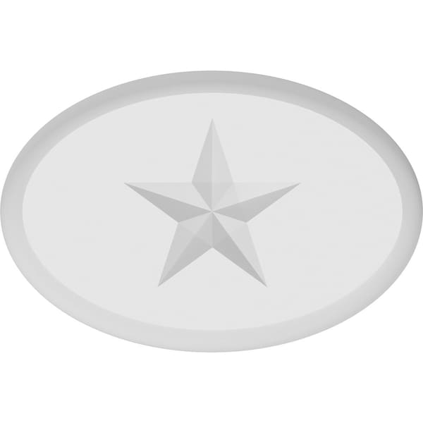 Standard Dalton Star Rosette With Rounded Edge, 4W X 2 3/4H X 1P